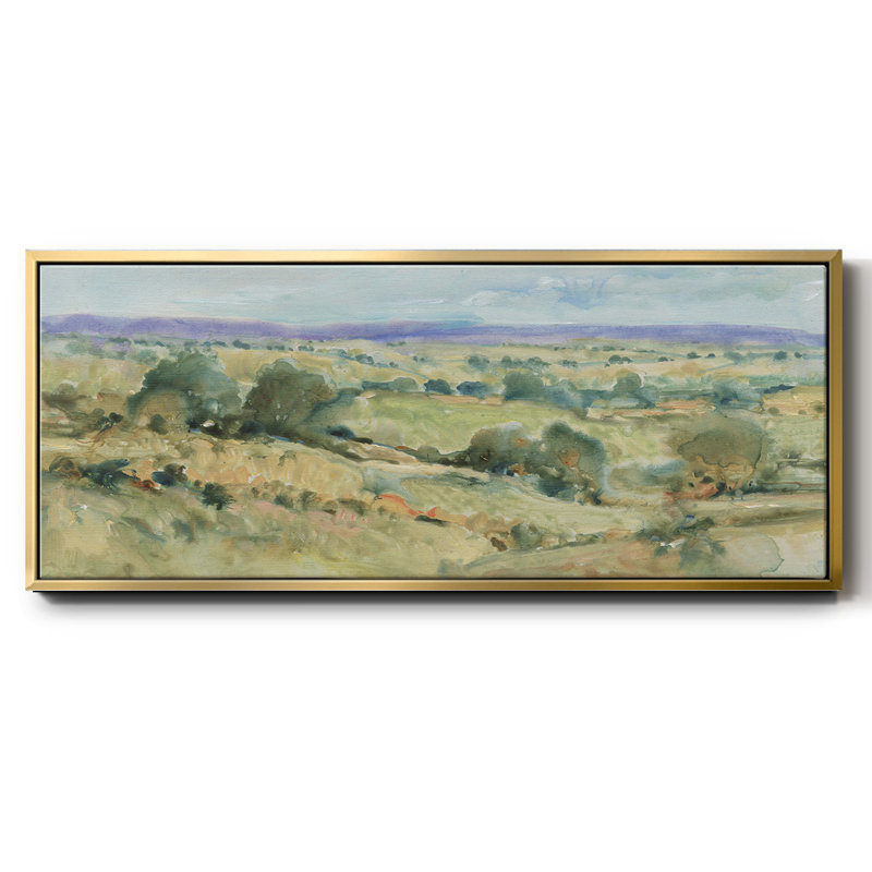 Soft Lavender Sky I- Framed Canvas