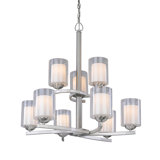 Lustre à niveaux ombrés 9 lumières Drusilla