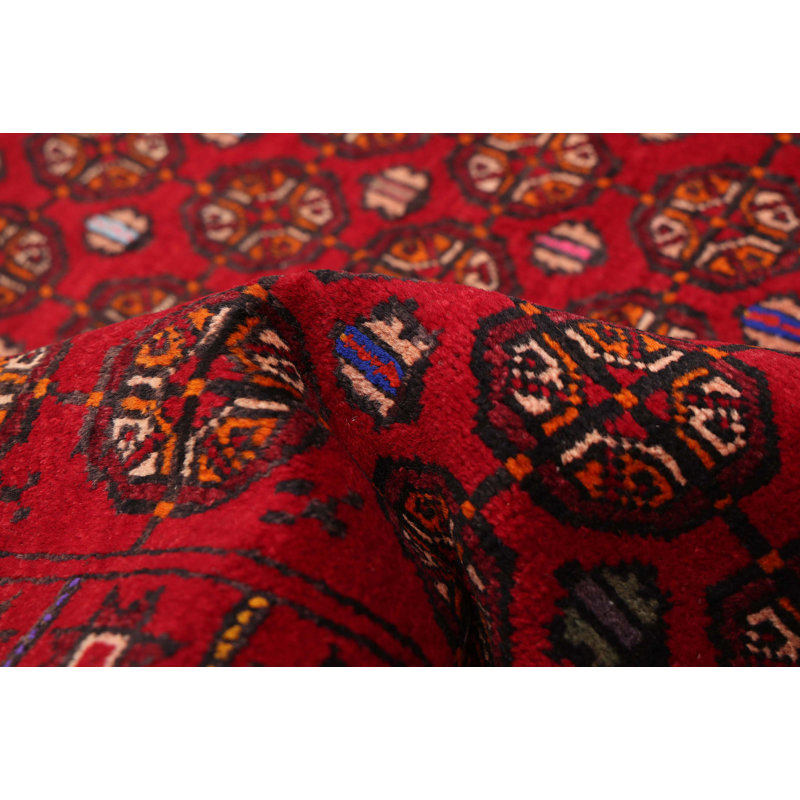 Tapis rouge Teimani 3 pi 5 po x 6 pi 5 po