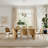 9 Piece Oval Dining Set with 8 Woven Rope Chairs