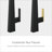 Nio Matte Black One-Handle High Arc Pulldown Kitchen Faucet-39908970