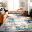 Tapis abstrait bleu / rose / orange Riegelsville-1522136693