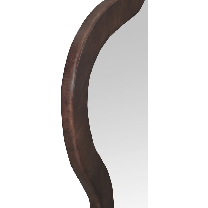 Miroir d'appoint Oblique, 48 po x 28 po, Brun