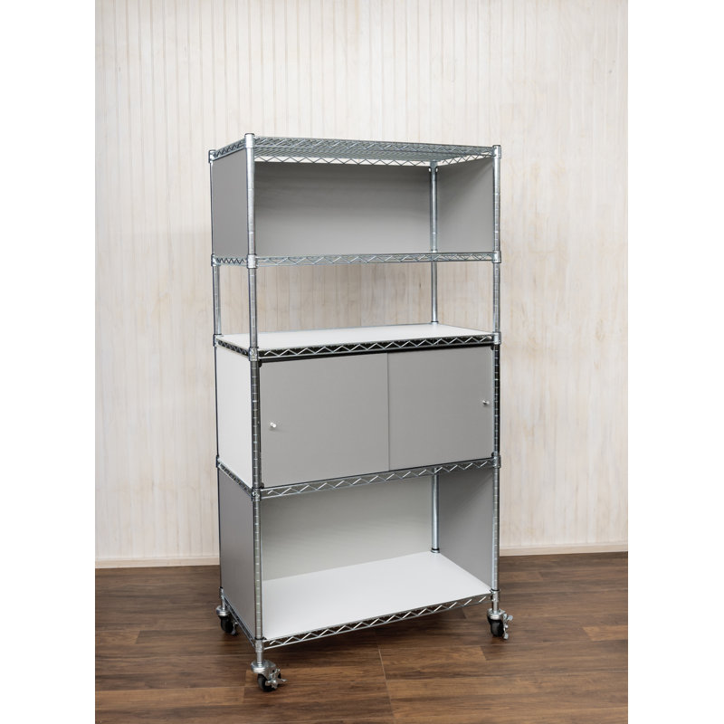 Tablette grillagée, Gris, H 16 po x l 36 po x P 14 po