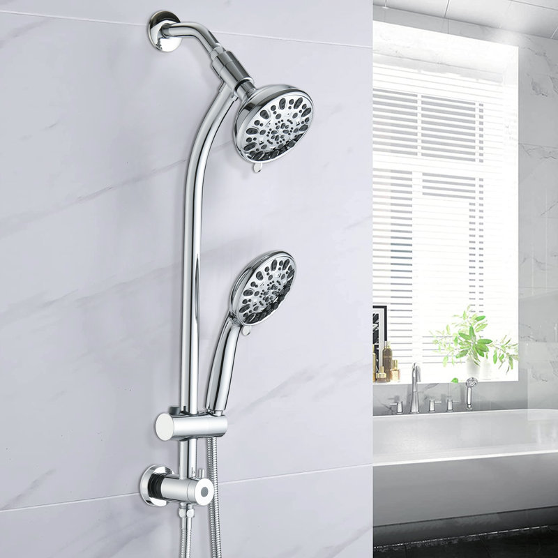 Rain Dual Shower Head 1.8 GPM GPM, Chrome