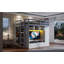 Lit mezzanine double avec tiroirs, tablettes et lumière-1737964767