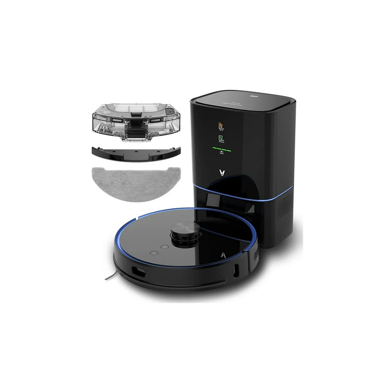 Robot aspirateur intelligent VIOMI S9 avec auto-vidange automatique et Alexa, noir