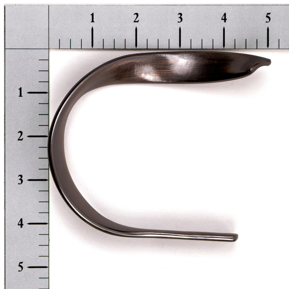 Presley Curtain Holdback, Plated Brushed Oil Rubbed Bronze