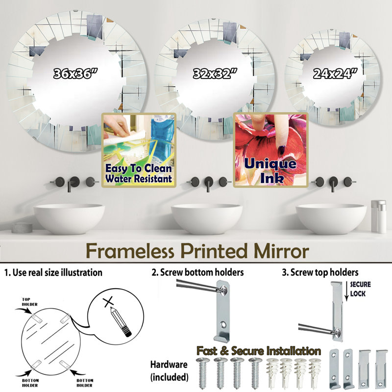 Shaheeya Circle Mirror, 32" x 32"
