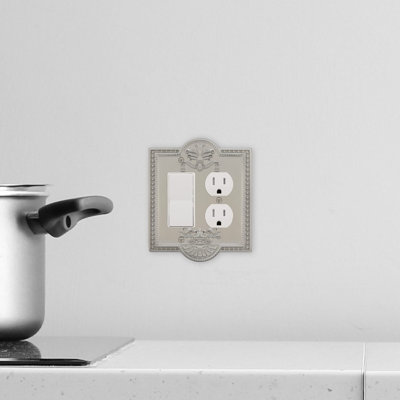 Meadows 2-Gang Duplex Outlet / Rocker Combination Wall Plate