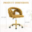 Chaise de bureau pivotante en velours-756362140