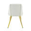 Ensemble de 2 chaises d'appoint en cuir synthétique Gaines