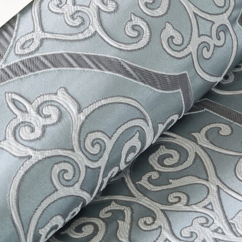 Édredon bleu 12 pièces - draps 100% coton somptueux pièces Glorious, Édredon pour grand lit + 11 pièces additionnelle