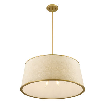 Luminaire suspendu 6 lumières Sombra en or filé par Breegan Jane