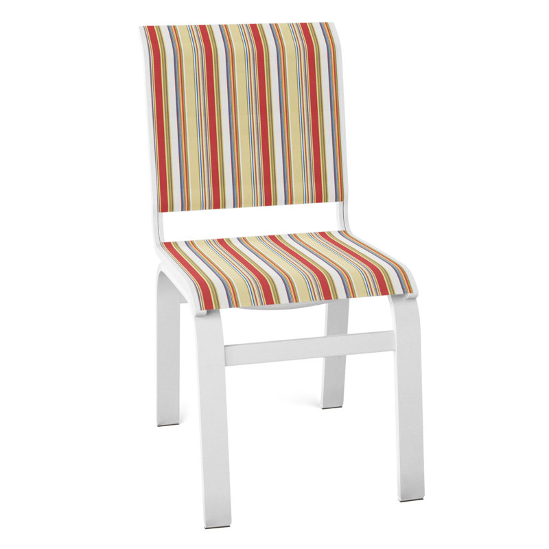 Chaise d'appoint de salle à manger Hiraku, Blanc texturé, Fiesta