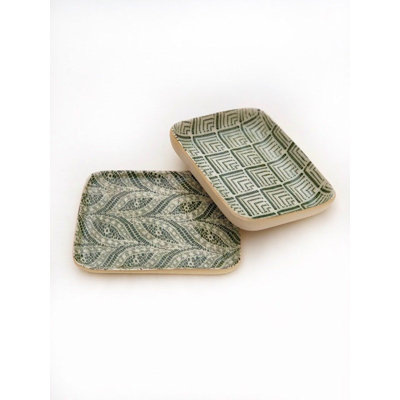 Pine Handmade Stoneware Salad/Dessert Plate