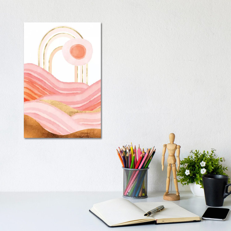 «Late Summer Sunset», reproduction d'impression, Pas de tapis, Toile tendue, H 12 po x l 8 po x P 0,75 po