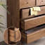 Commode multifonctionnelle en noyer noir