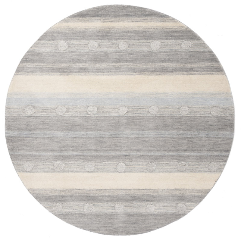Gosselin children's hand-woven wool rug, Rond 5 pi