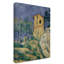 «The House with the Cracked Walls» par Paul Cezanne - reproduction d'art sur toile-797065620