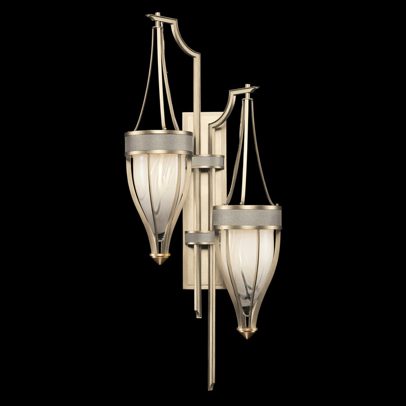 Applique murale H 41,5 po Mirage, Coco, Laiton / champagne