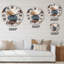 Horloge murale Organic Trendy Retro Designs I-2025969070
