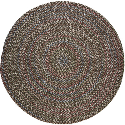 Tapis intérieur/extérieur brun tressé géométrique Deckerville