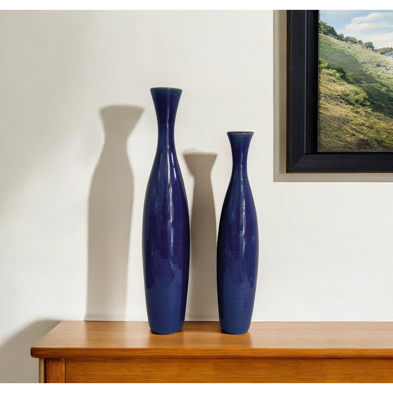 Quijano High-Gloss Watertight Ceramic Table Vase