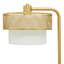 Palen 62.25"H Arched Floor Lamp with Mixed-Material Shade