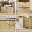 Bureau d'ordinateur multifonctionnel en L à plateau relevable de 55 po Daymen-1926812624