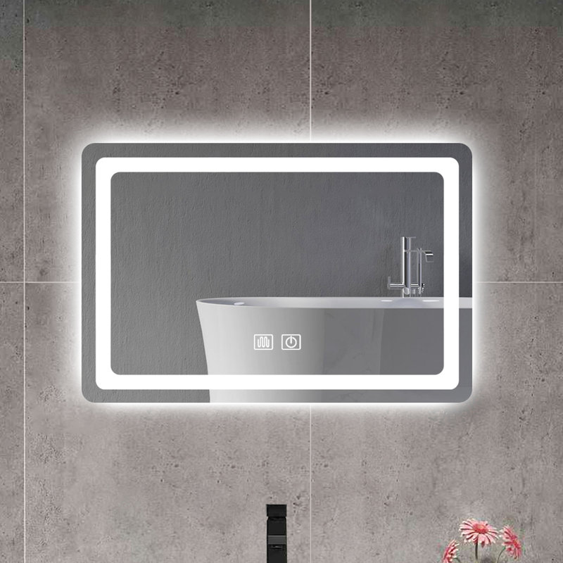 Miroir mural de salle de bain 15,5 po H