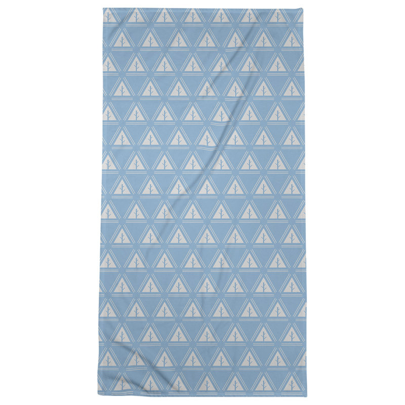 Barbra Bath Towel, Teal/Pearl River Gray