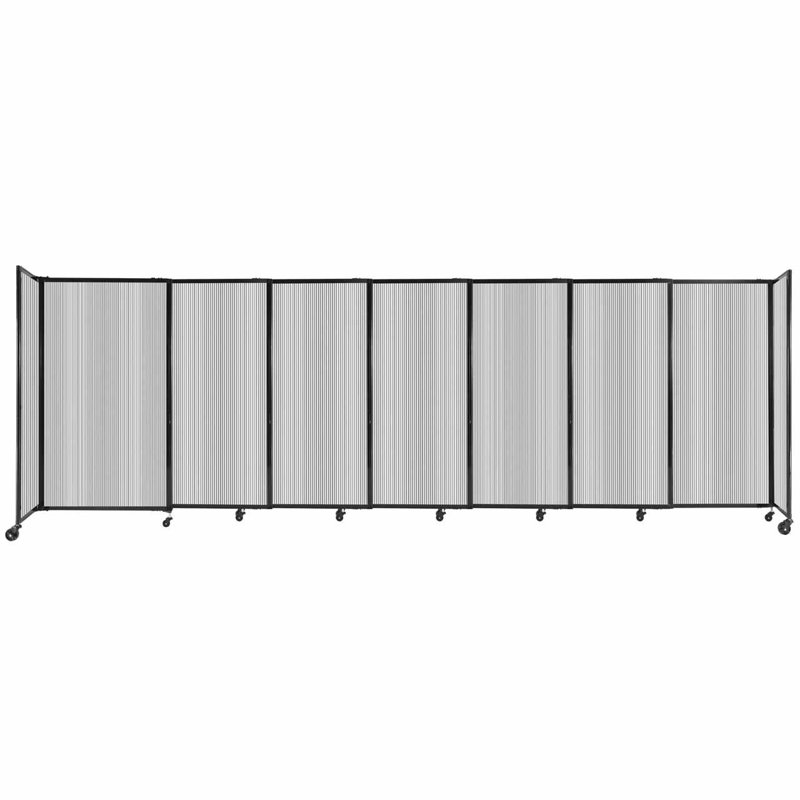Cloison murale en polycarbonate 360, H 60 po x l 186 po x P 1 po, Transparent