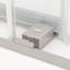 Porte de douche coulissante double sans cadre l 60 po x H 76 po avec verre trempé transparent de 5/16 po (8 mm)-102408874