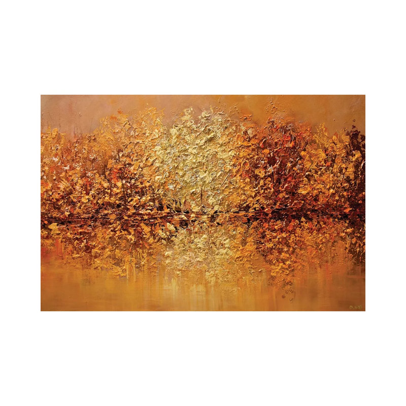 Orange County by Osnat Tzadok - Painting on Canvas, 20.32 cm H x 30.48 cm W, No Framed