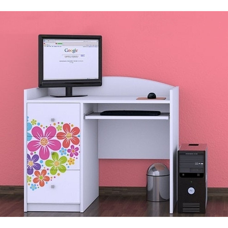 Arden 100cm Computer Desk, White