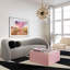 Chrystelle Grey Faux Shearling Sofa-929856283