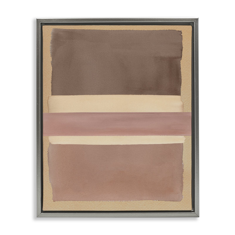 Cadre flottant Fun with Neutral Hues, design par Nina Jacobs, Cadre flottant gris lustré, H 21 po x l 17 po