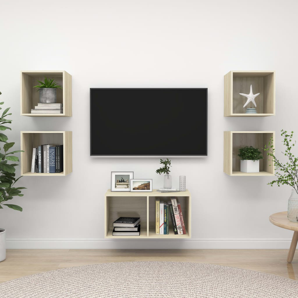 Drayon Unfinished Floating TV Stand for TVs up to 88"