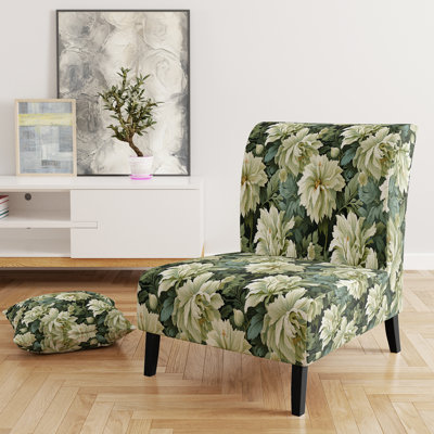 Fauteuil de chambre Green Damask Marigold Oasis