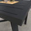 Table basse carrée d'extérieur en aluminium