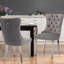 Chaises de salle à manger en velours Crossland, chaises capitonnées avec garniture cloutée pour cuisine-1454370795