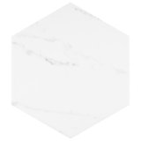Classico Carrara 7" x 8" Porcelain Marble Look Wall & Floor Tile