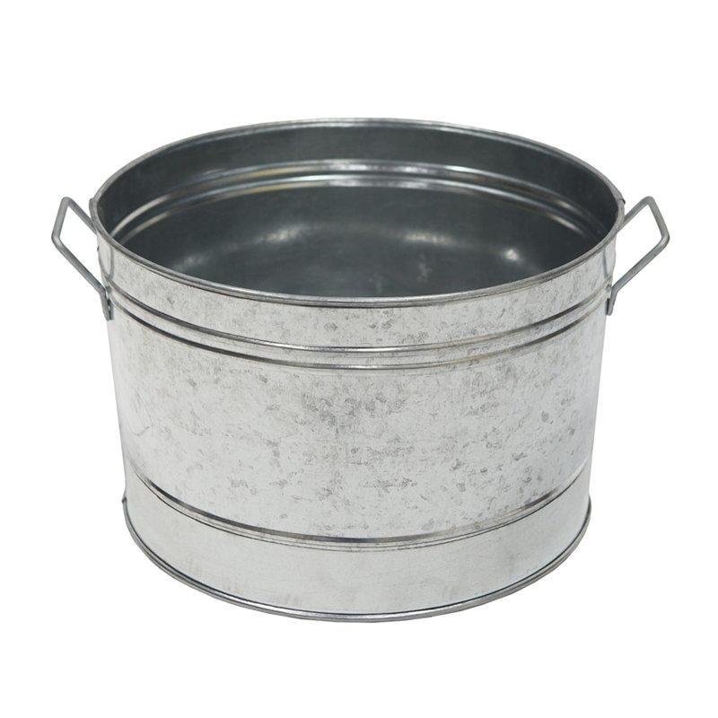 Nikylah Metal Beverage Tub, Galvanized Steel