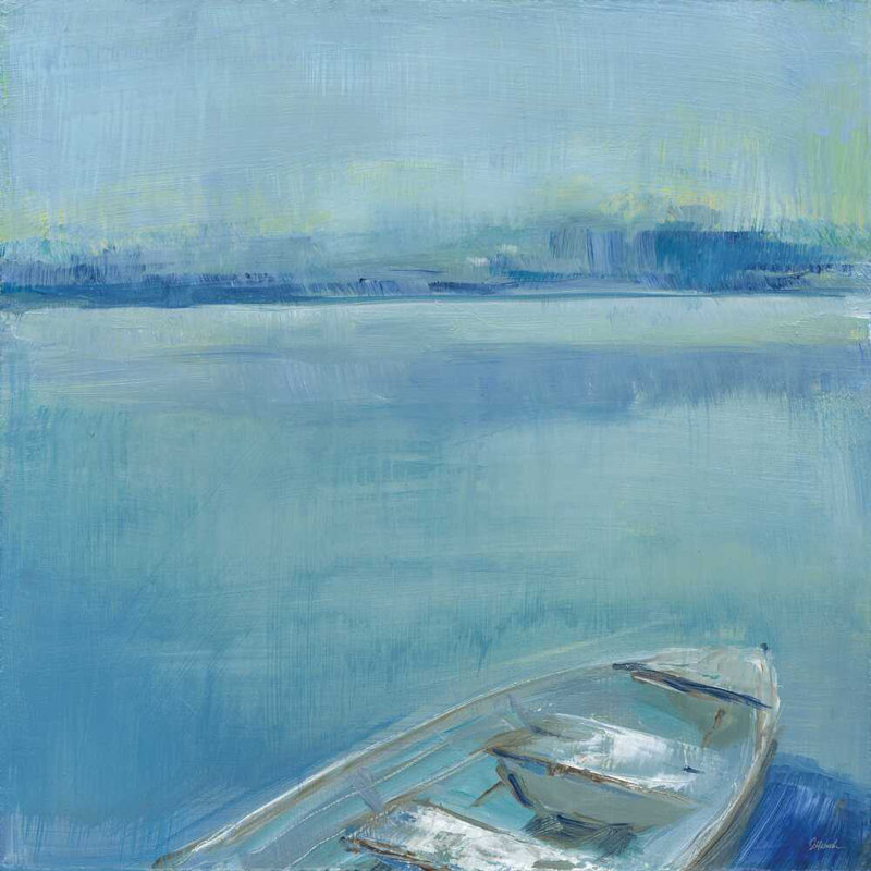 " Lake Edge I " by Sue Schlabach Painting Print, 20" H x 20" W