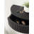 Kristie Half-circle Mango Floating Shelf with Drawer-657414403