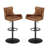 Swivel Upholstered Adjustable Height Counter Stool-88710706
