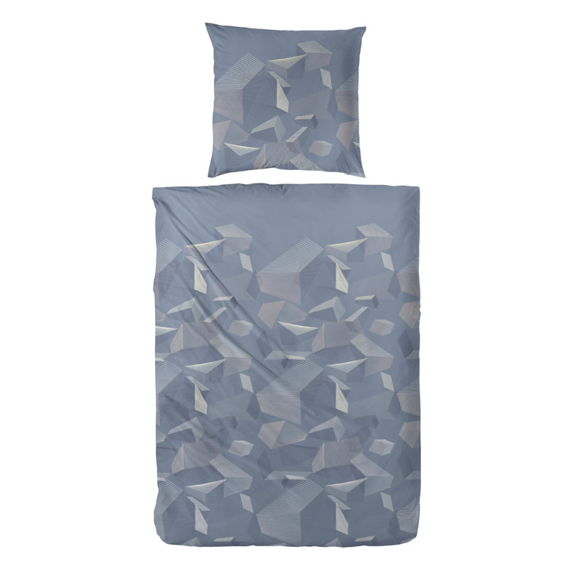Sky Crystal Duvet Cover Set, Single - 1 Pillowcase (80 x 80 cm), Blue
