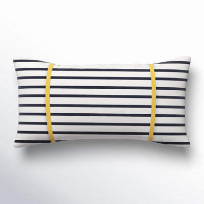 Stonebrook Striped Sunbrella® Indoor/Outdoor Reversible Throw Pillow