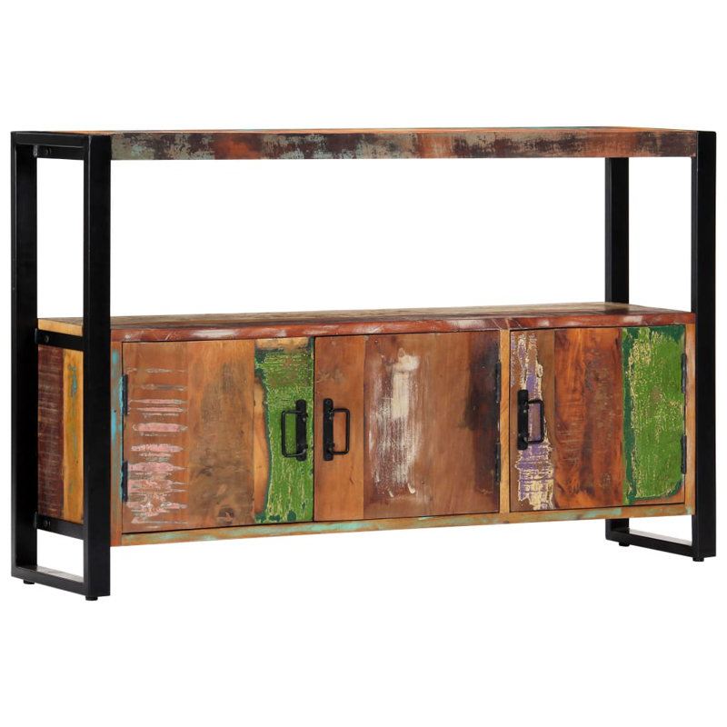 Buffet en bois récupéré massif 47,2 po x 11,8 po x 29,5 po